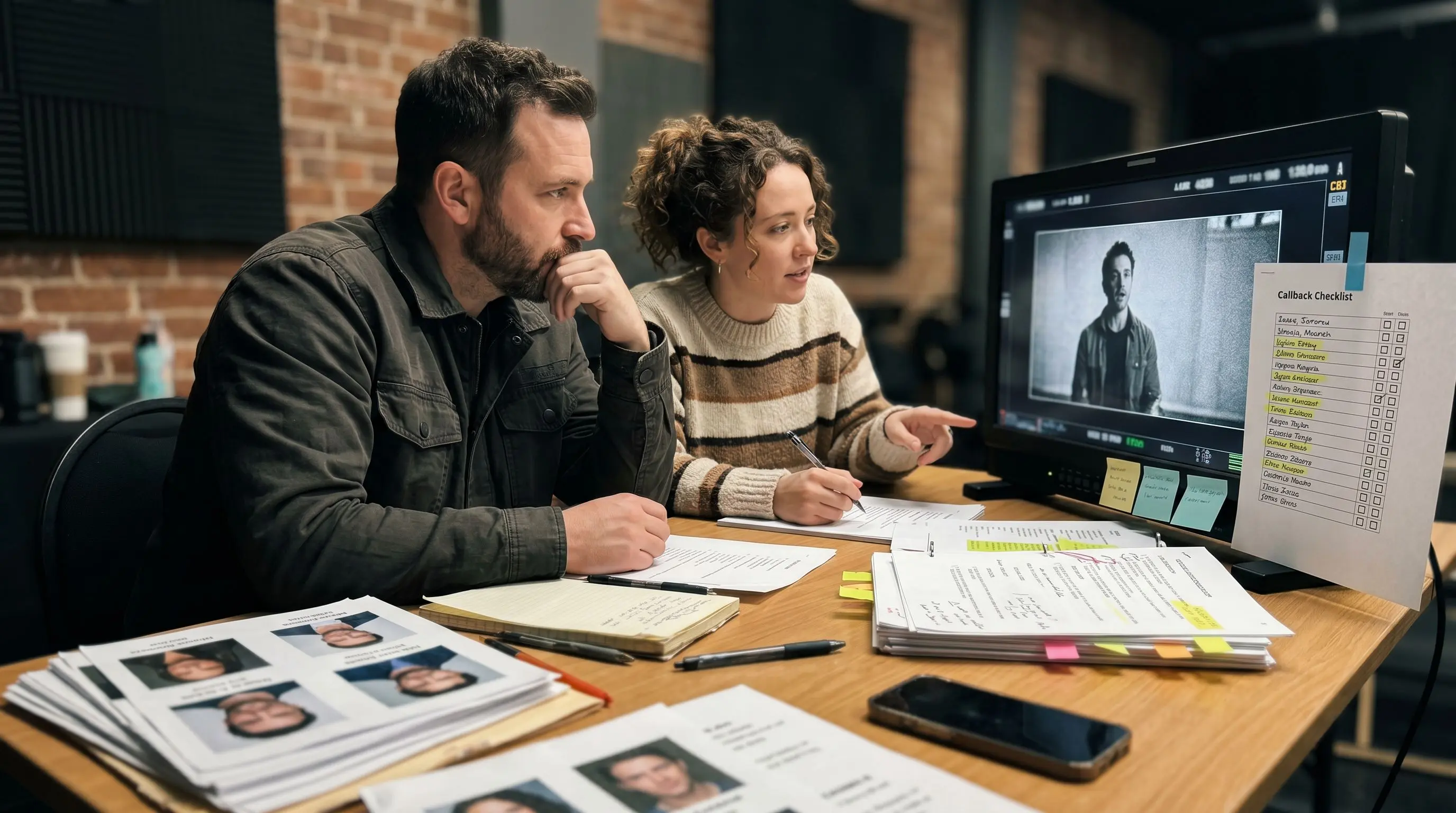 Casting actors for video production: auditions to final pick
